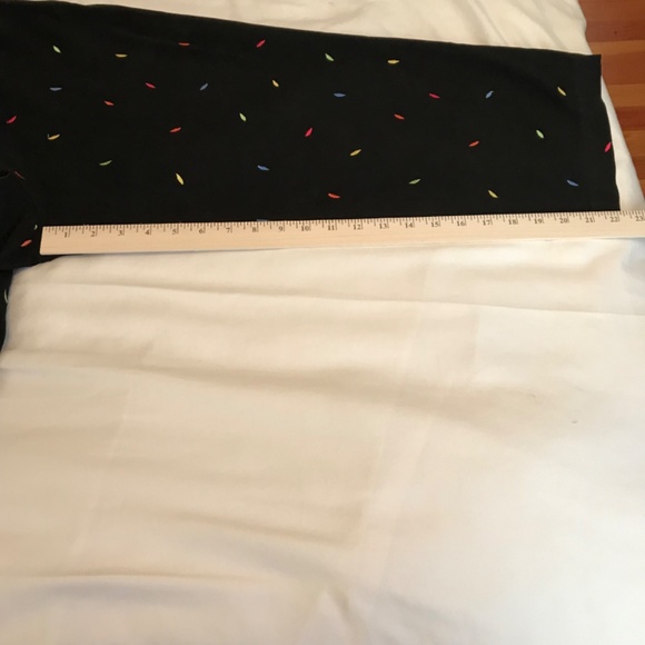 COLDWATER CREEK Cotton Cropped Embroidered Pants Black Capri Plus Size 16 - Picture 15 of 16